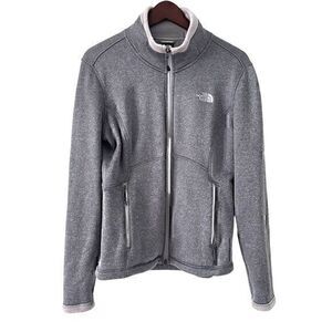 The North Face Womens Purple Zip Up Fleece Lined Stretchy Pockets Jacket Size M‎